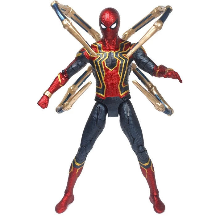 34cm Figure Marvel Iron Spider Man ZD Toys with LED Light Stand