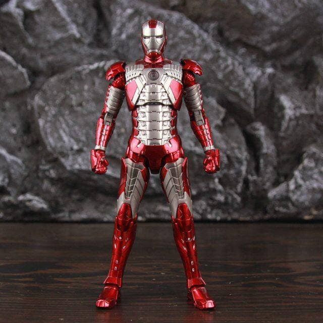 Marvel Avengers Iron Man Mk.5 1/10 Scale with Light Module Action Figure Deluxe Edition