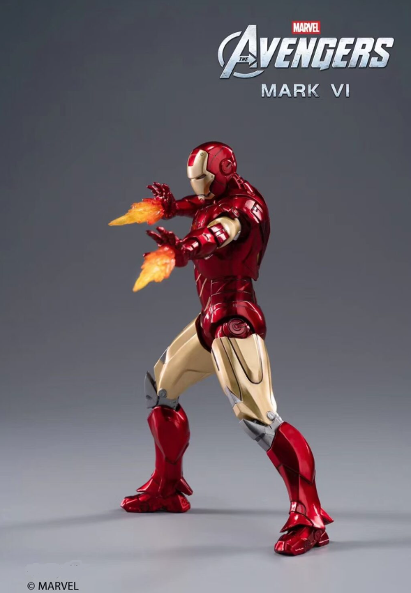 Marvel Avengers Iron Man Mk.6 1/10 Scale with Light Module Action Figure Deluxe Edition