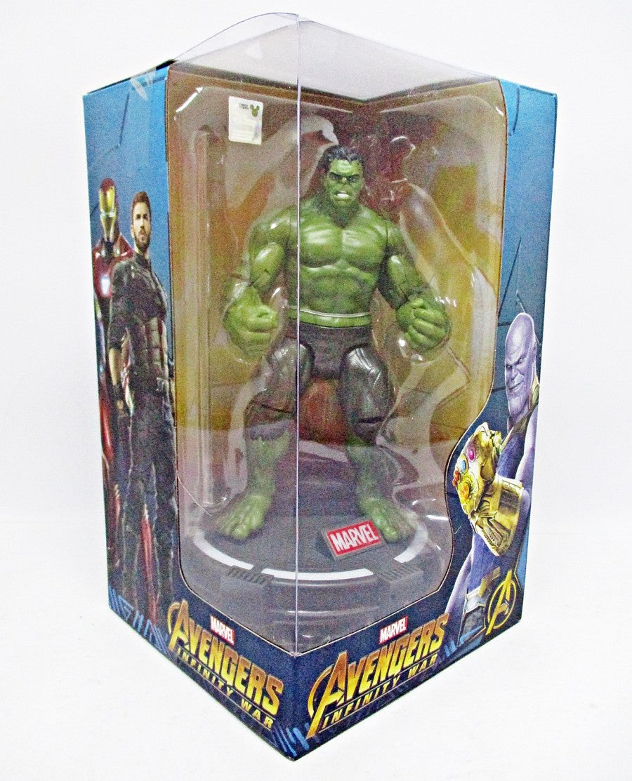 7-inch Marvel Hulk Superhero Action Figure Toy with LED Light Base Support