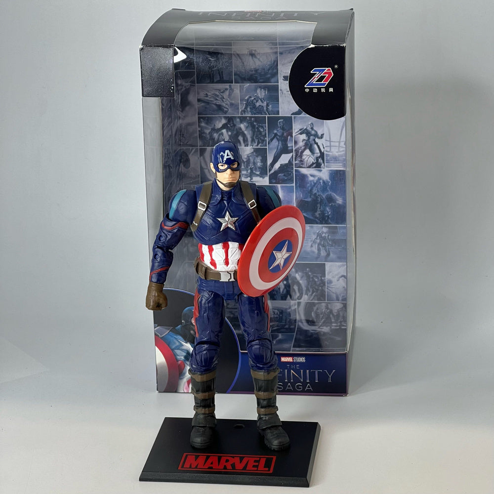 Marvel Superheros Figure Captain America with Stand 18cm