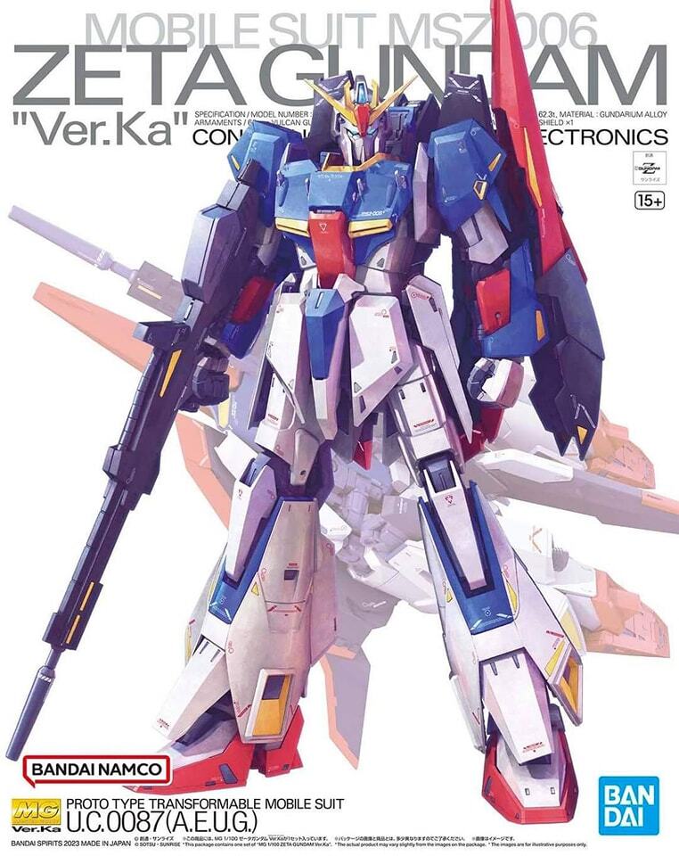 MG 1/100 ZETA GUNDAM Ver.Ka Plastic Model Kit