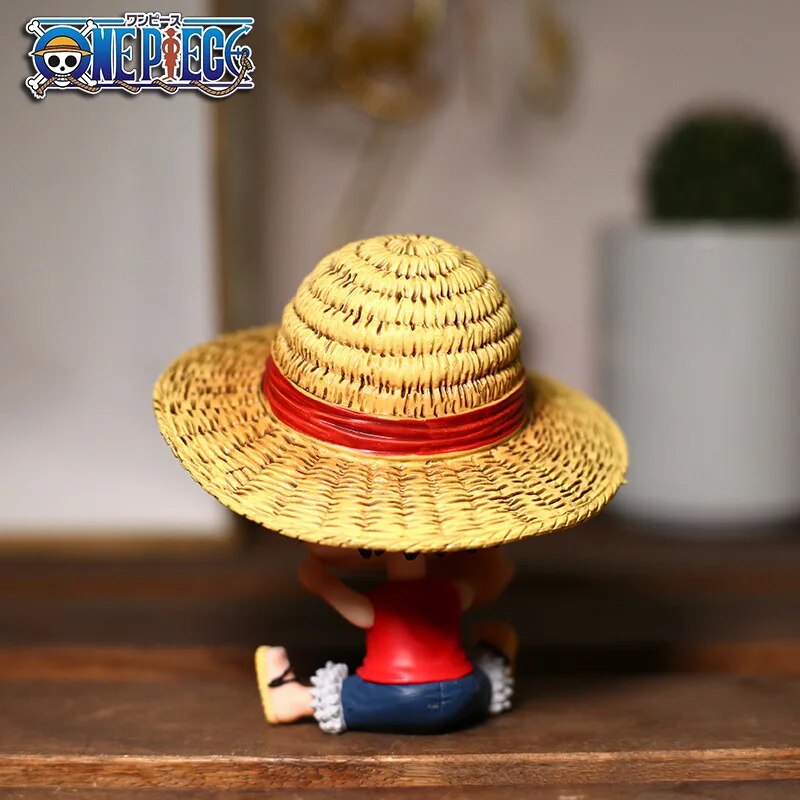 One Piece Anime Figure Luffy  Q Version Action Figure Kawaii Statue Collection Model Dolls Children's Gifts