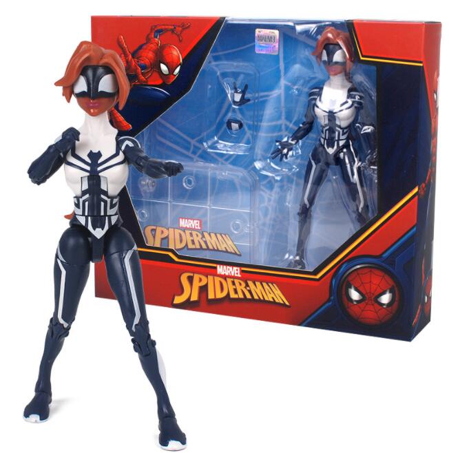 Avengers Action Figures Figurines Spider Lady 2099 Stand 17CM