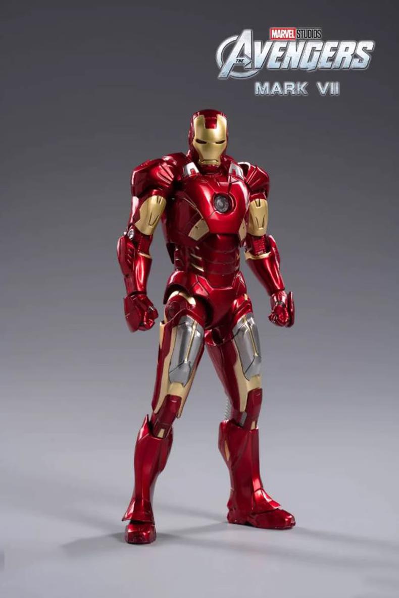 Marvel Avengers Iron Man Mk.7 1/10 Scale with Light Module Action Figure Deluxe Edition