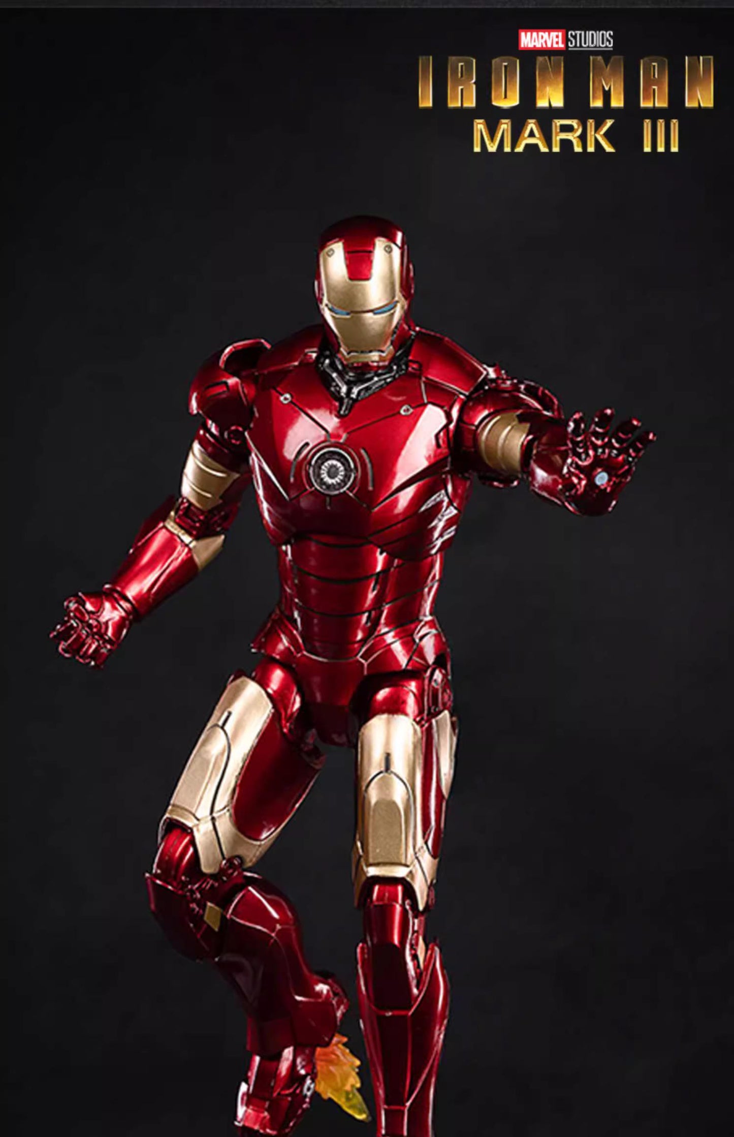 Marvel Avengers Iron Man Mk.3 1/10 Scale with Light Module Action Figure Deluxe Edition