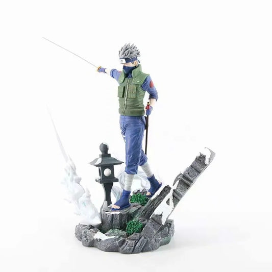 GK Konoha Ninja: Kakashi Hatake with Glowing Feature, Sculpture Scene, Model Boxed Figure