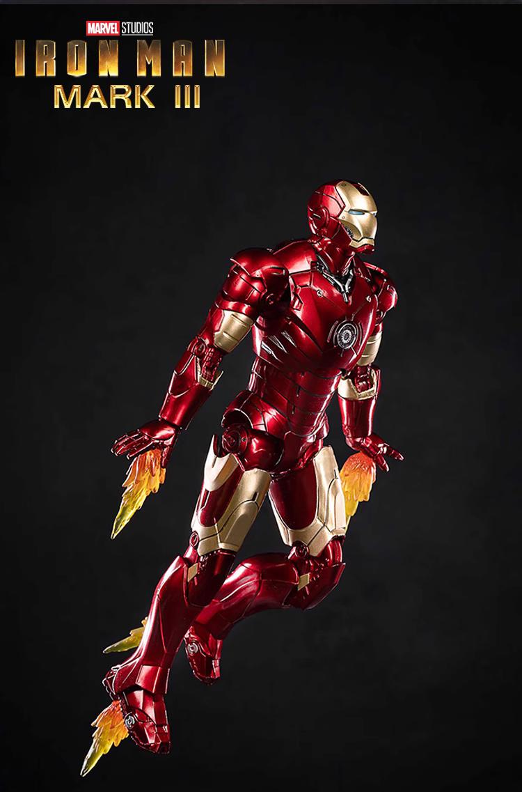 Marvel Avengers Iron Man Mk.3 1/10 Scale with Light Module Action Figure Deluxe Edition