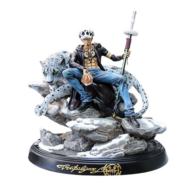 One Piece Anime Figure Trafalgar D Law Action Figure Standing Model Toy Room Ornament Glowing Figurine