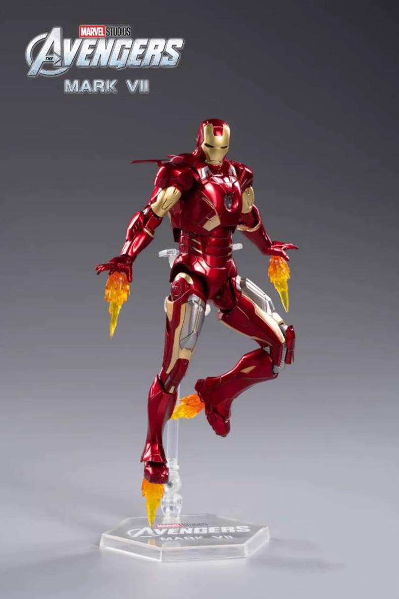 Marvel Avengers Iron Man Mk.7 1/10 Scale with Light Module Action Figure Deluxe Edition