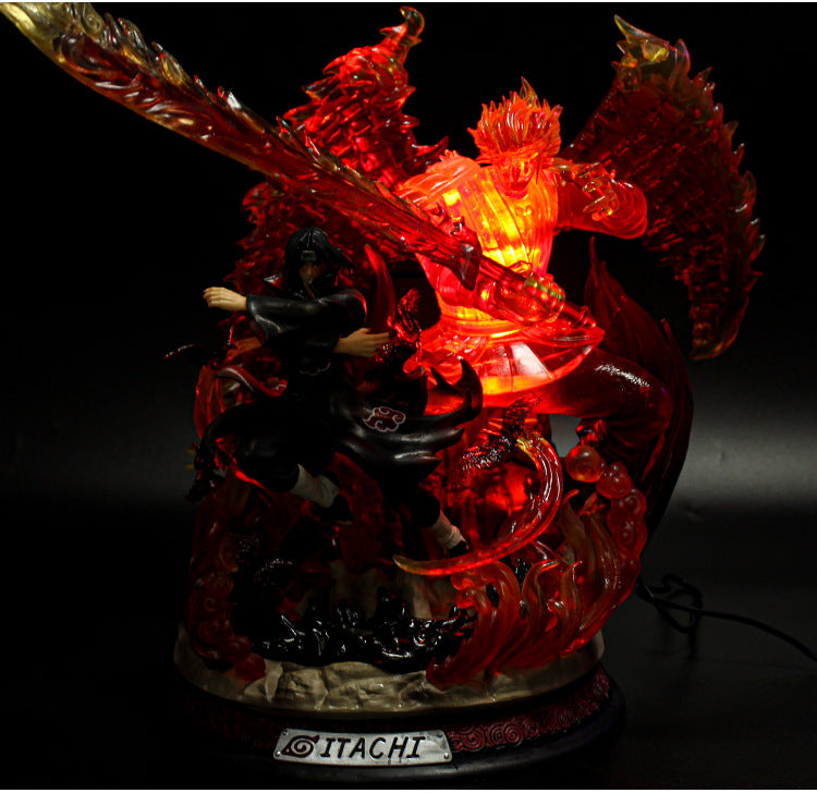 Naruto GK Figure - Akatsuki Itachi Uchiha Sasunoo Completed Form with LED Light