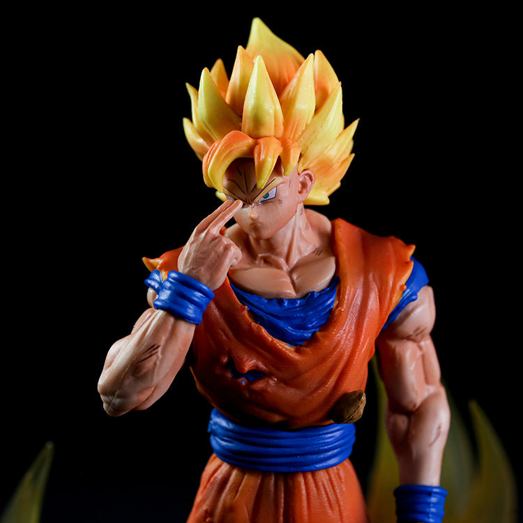 Anime Dragon Ball Z Super Saiyan 3 Son Goku Shunkanido Shunkan Idou Ver. GK PVC Action Figure Statue Model