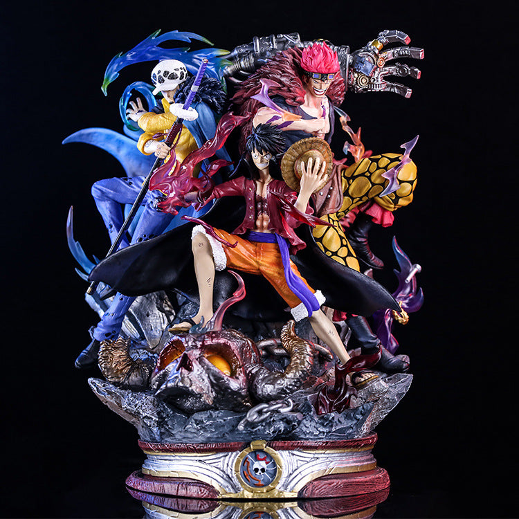 One Piece Three Captains Figure (Luffy, Kid, Law) GK Ver.