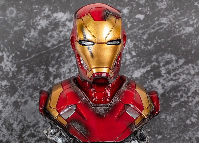 Iron Man Bust Statue Mark 46 Battle Damage Ver. GK Ver.