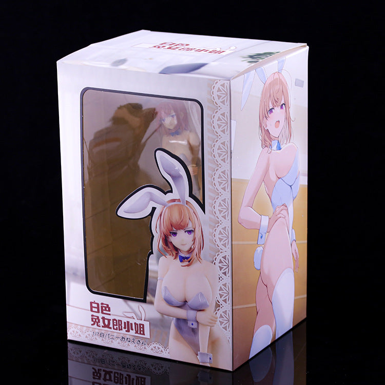 VKEIZBI 9.1inch Astrum Design Anime Figure White Bunny Girl Action Figure Mai Sakurajima Bunny Figure The Best Gift