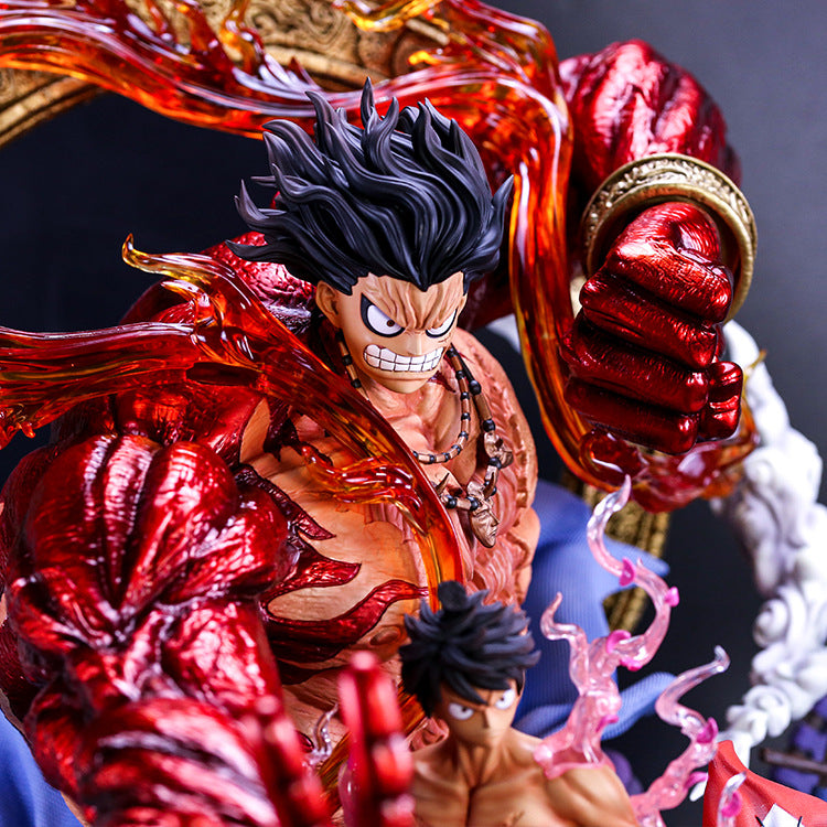 Anime One Piece Figure GK Luffy Figure Gear fourth Haki Scene Statue PVC Action Figure Toys Collectible Model