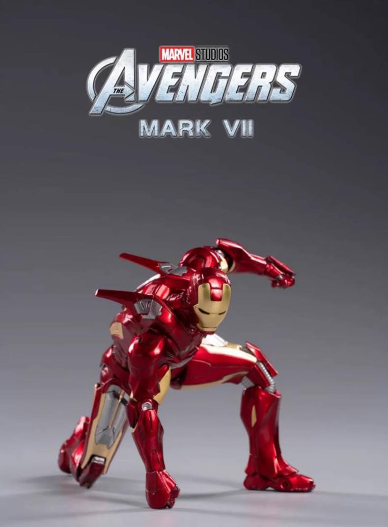 Marvel Avengers Iron Man Mk.7 1/10 Scale with Light Module Action Figure Deluxe Edition