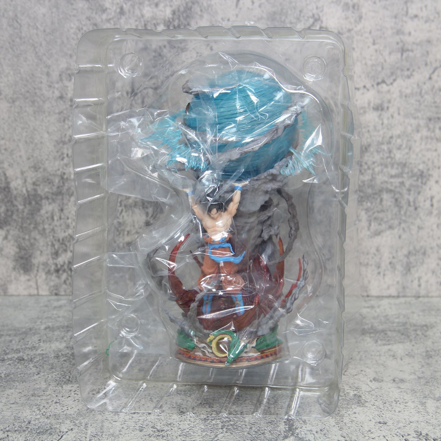 25cm Son Goku Dragon Ball Anime Figure Super Genki Bomb Luminous Figures Gk Figurine Pvc Statue Model Doll Collectible Gifts Toy