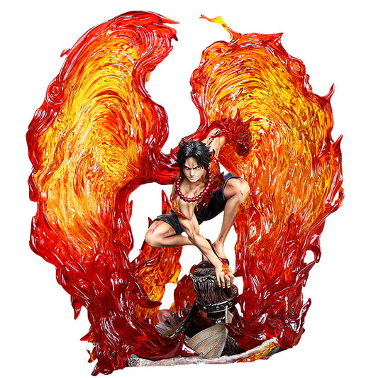 One Piece Rebirth From The Ashes Fire Fist Ace Gk Pvc Action Figures