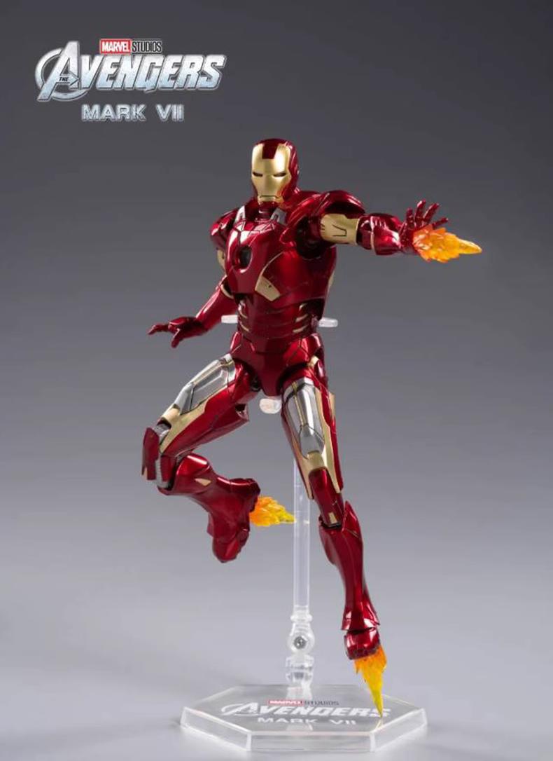 Marvel Avengers Iron Man Mk.7 1/10 Scale with Light Module Action Figure Deluxe Edition