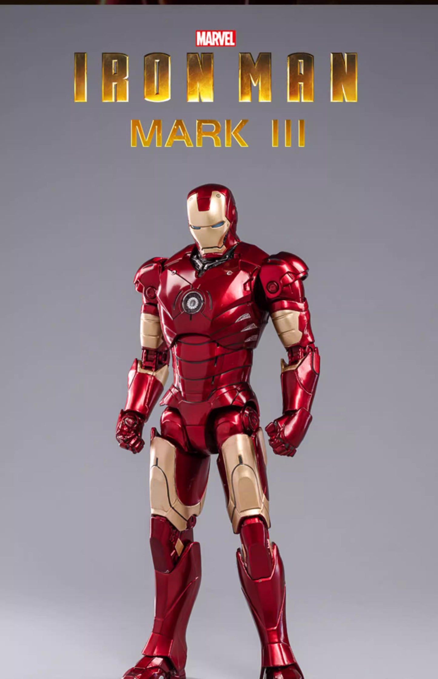 Marvel Avengers Iron Man Mk.3 1/10 Scale with Light Module Action Figure Deluxe Edition