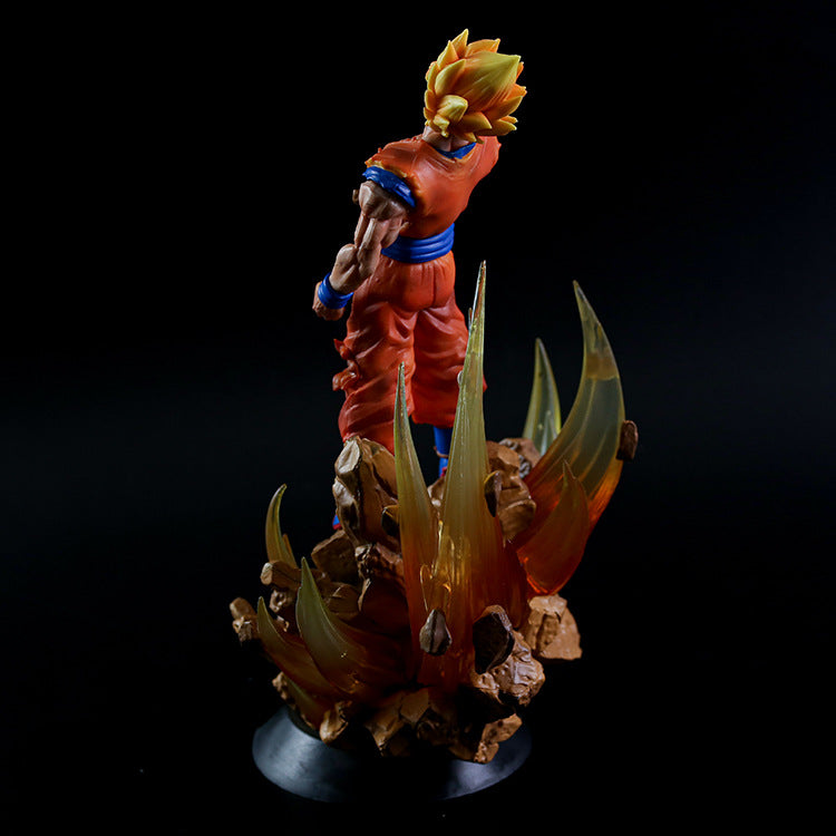 Anime Dragon Ball Z Super Saiyan 3 Son Goku Shunkanido Shunkan Idou Ver. GK PVC Action Figure Statue Model