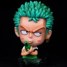 One Piece Anime Doll Solon Roronoa Zoro Decoration Model Childhood Q Version Luffy Model Doll Toy