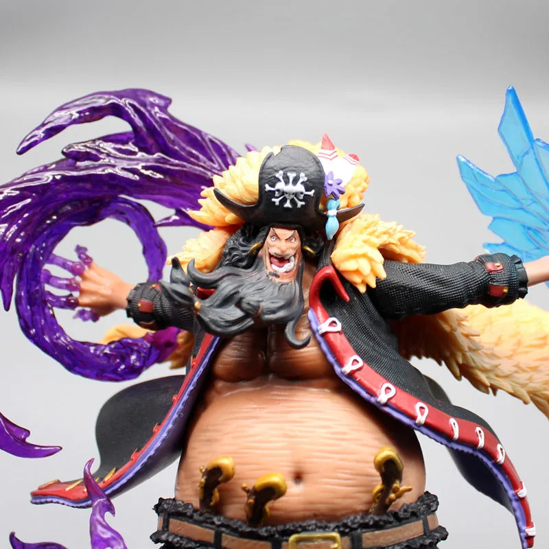 22cm One Piece Anime Figure Blackbeard Action Figurine Black Beard Marshall D Teach Gk Pvc Statue Model Collection Doll Toy Gift