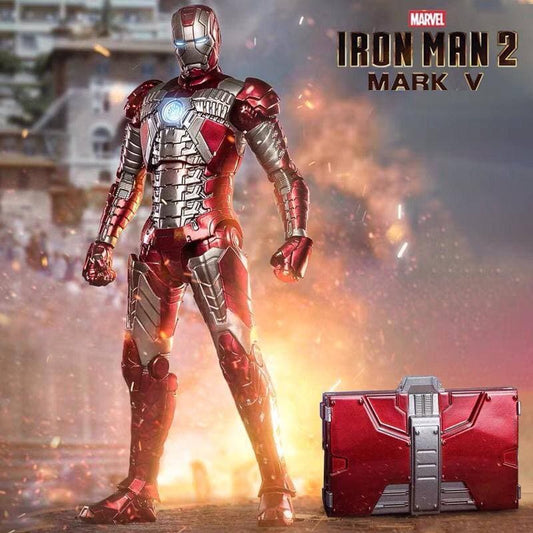 Marvel Avengers Iron Man Mk.5 1/10 Scale with Light Module Action Figure Deluxe Edition