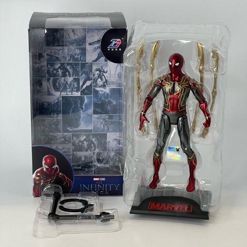 Marvel Superheros Figure Iron Spider Man with Stand 18cm