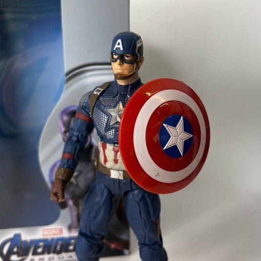 Marvel Superheros Figure Captain America with Stand 18cm