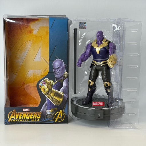 7-inch Thanos Superhero Action Figure Toy with LED Light Base Support