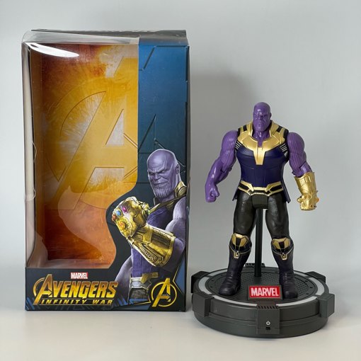 7-inch Thanos Superhero Action Figure Toy with LED Light Base Support