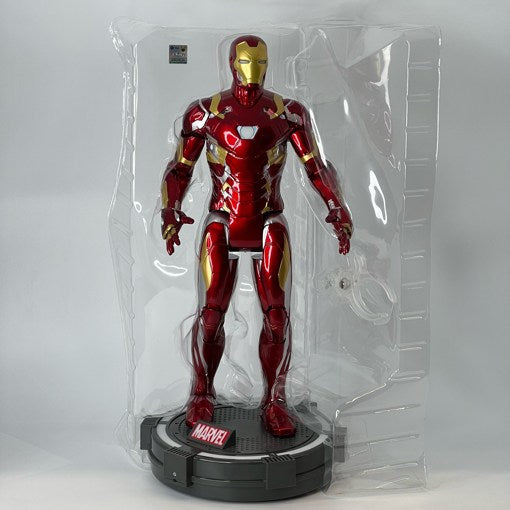 34cm Figure Marvel Iron Man MK46 ZD Toys with LED Light Stand