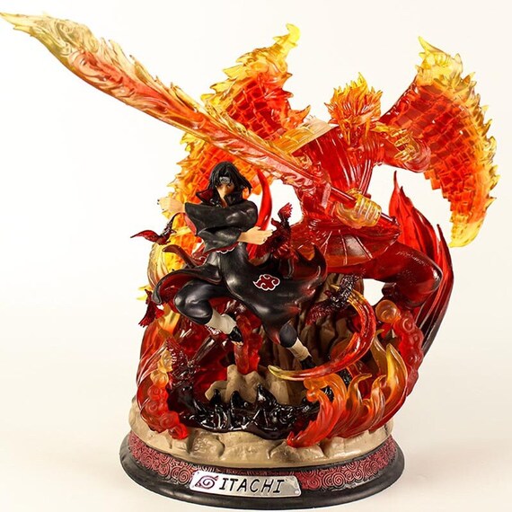 Naruto GK Figure: Second Generation Uchiha Itachi 'Top Itachi' Statue Model, Glowing Complete Susanoo Itachi Figure