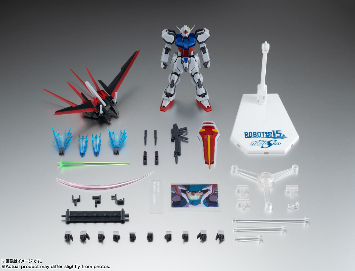 Bandai ROBOT TAMASHII GAT-X 105+AQM/E-X01 AILE STRIKE GUNDAM ver. A.N.I.M.E. ~15th ANNIVERSARY~