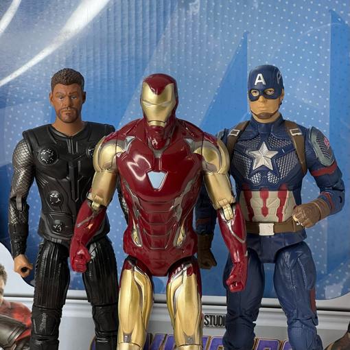 Marvel Superhero Figure Set (Thor, Iron Man and Captain America) 18cm