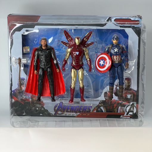 Marvel Superhero Figure Set (Thor, Iron Man and Captain America) 18cm