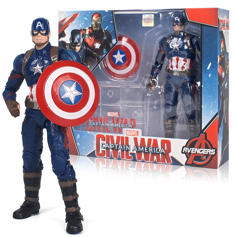 Avengers Action Figures Figurines Captain America Stand 17cm