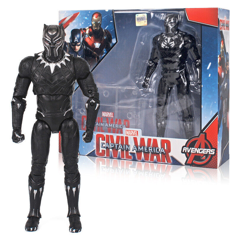 Avengers Action Figures Figurines Black Panther Stand 17CM