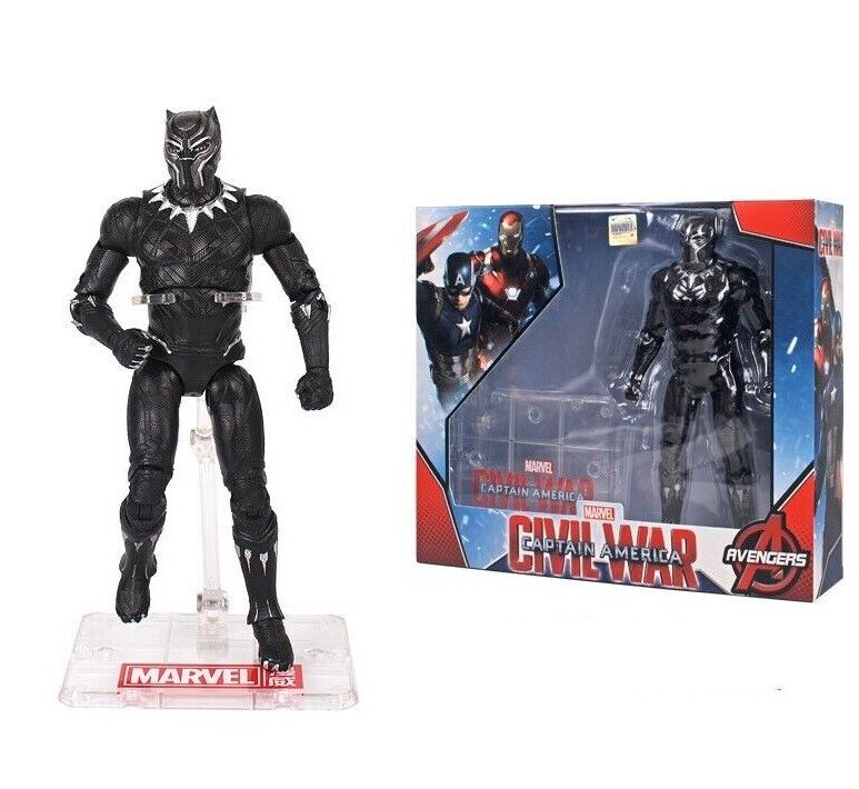 Avengers Action Figures Figurines Black Panther Stand 17CM