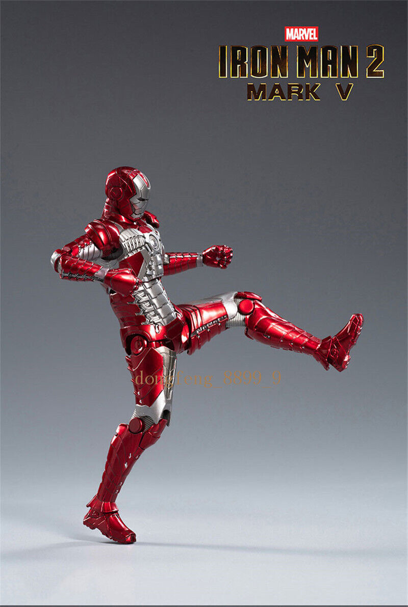 Marvel Avengers Iron Man Mk.5 1/10 Scale with Light Module Action Figure Deluxe Edition