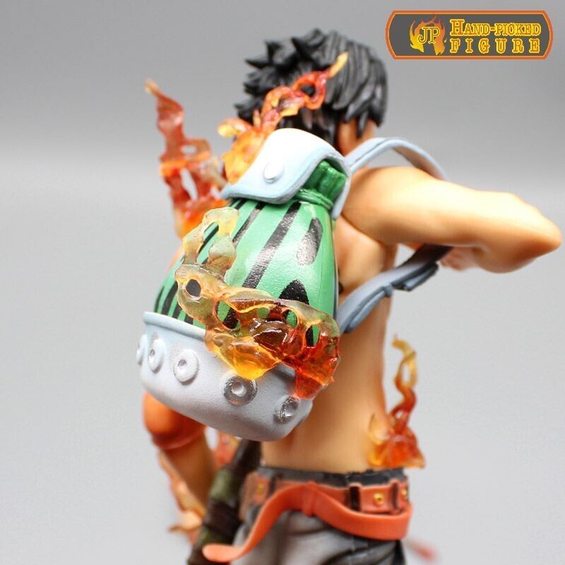 ONE PIECE PORTGAS D. ACE TWO HEADS 22cm 10TH ANNIVERSARY ACTION FIGURE TOYS STATUES-PORTGAS D. ACE