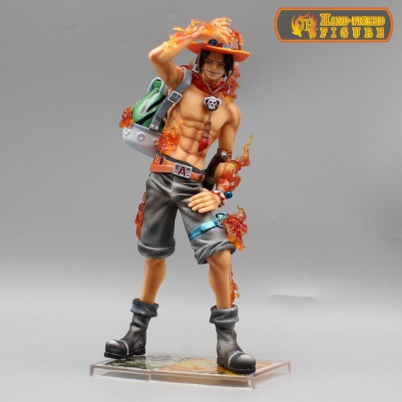 ONE PIECE PORTGAS D. ACE TWO HEADS 22cm 10TH ANNIVERSARY ACTION FIGURE TOYS STATUES-PORTGAS D. ACE