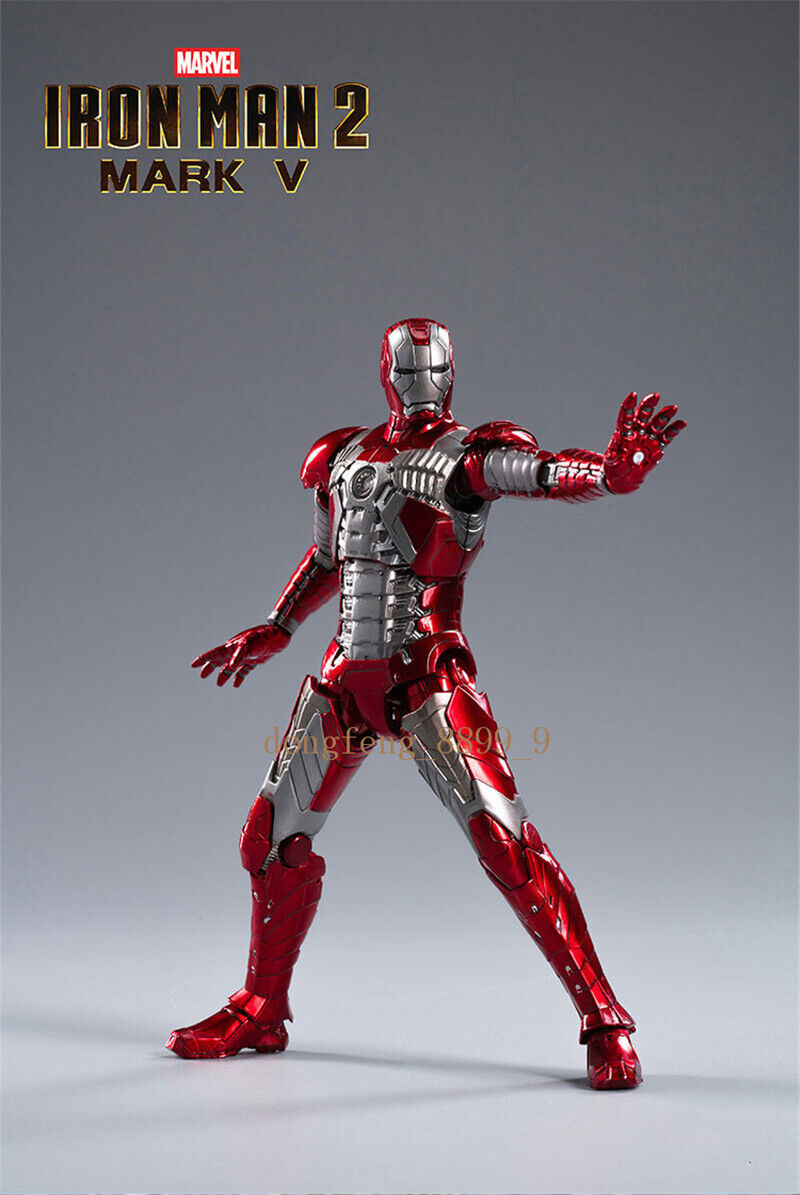 Marvel Avengers Iron Man Mk.5 1/10 Scale with Light Module Action Figure Deluxe Edition